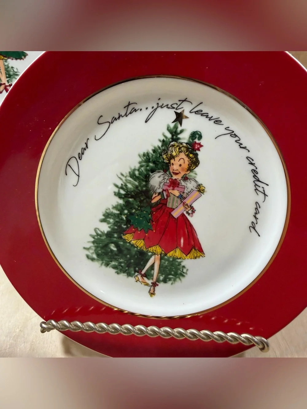 Frontgate Vintage Katherine Collection App Plates W/Whimsical Sayings Set Of 4